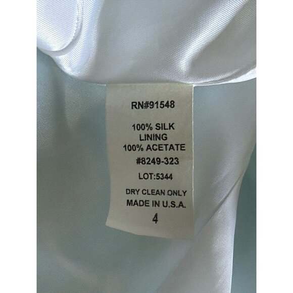 Nell Couture Multicolored Halter Top Lightweight 100% Silk Lined Sheath Dress 4 - Picture 7 of 7